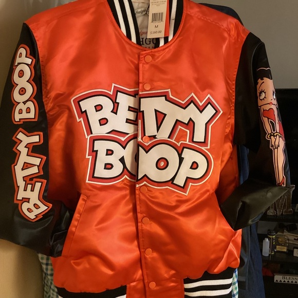 Betty Boop Jacket - Orange & Black - Picture 5 of 7